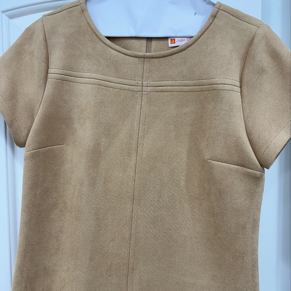 JUDE CONNALLY SUEDE DRESS - ABSOLUTELY STUNNING CHIC & TIMELESS 🩷